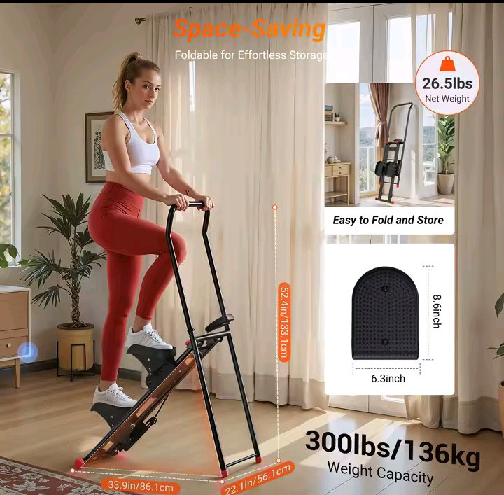 Foldable ApexClimb dimensions and 300 pound capacity